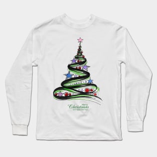 Creative Tree Design Christmas Long Sleeve T-Shirt